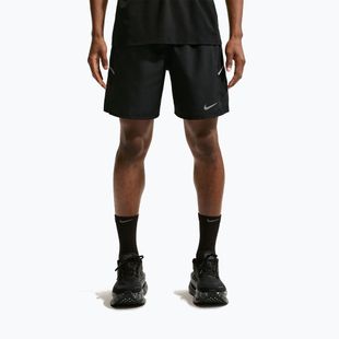 Pantaloni scurți de alergare pentru bărbați Nike Miler Dri-Fit 2in1 7" black/black