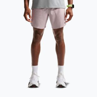 Pantaloni scurți de alergare pentru bărbați Nike Stride Dri-Fit Brief-Lined 7" particle rose