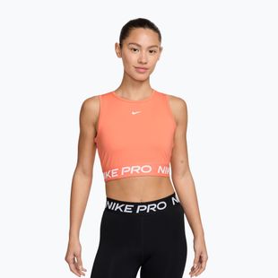 Top de antrenament pentru femei Nike Pro Dri-Fit crimson bliss/white
