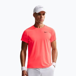 Tricou de tenis pentru bărbați Nike Court Dri-Fit Victory hot lava/black