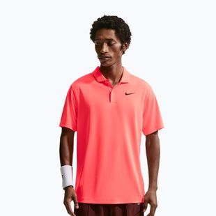 Tricou de tenis pentru bărbați Nike Court Dri-Fit Polo Solid hot lava/black