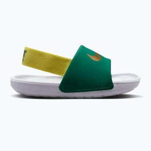 Șlapi pentru copii Nike Kawa malachite/sonic yellow