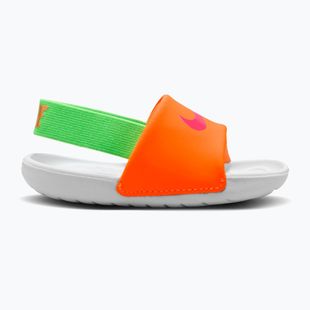 Șlapi pentru copii Nike Kawa total orange/green strike