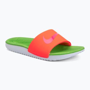 Șlapi pentru copii Nike Coffee total orange/green strike/hyper pink