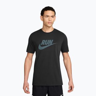 Tricou de alergare pentru bărbați Nike Dri-Fit Running black/mineral slate