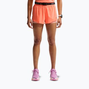Pantaloni scurți de alergare pentru femei Nike Swift Mid-Rise 2in1 orange pulse