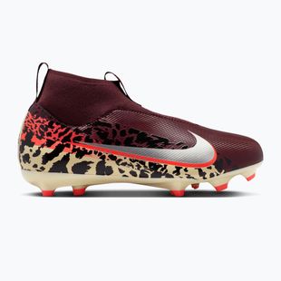 Încălțăminte de fotbal pentru copii Nike United Jr. Mercurial Superfly 10 Academy MG burgundy crush/metallic silver