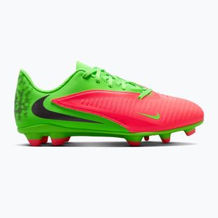 Încălțăminte de fotbal pentru copii Nike Jr. Phantom 6 Club Erling Haaland MG hot punch/green strike/black