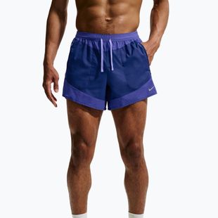 Pantaloni scurți de alergare pentru bărbați Nike Stride Dri-Fit Brief-Lined 5" deep royal blue/lapis