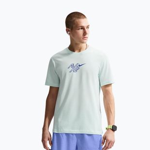 Tricou de alergare pentru bărbați Nike AeroSwift Dri-Fit barely green/lapis