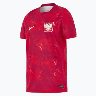 Tricou de fotbal pentru copii Nike Dri-Fit Poland Stadium Away 2026 noble red/sport red