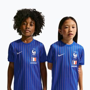 Tricou de fotbal pentru copii Nike France Pre-Match game royal/university red/white