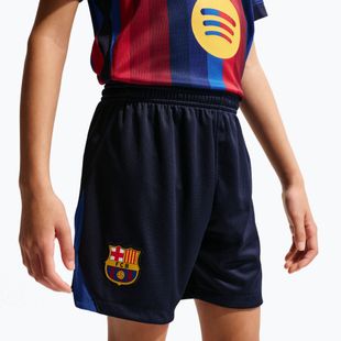 Pantaloni scurți de fotbal pentru copii Nike FC Barcelona Dri-Fit Stadium Home blackened blue/mineral yellow