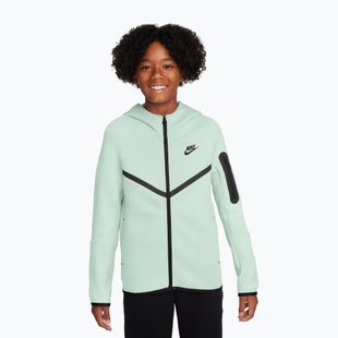 Bluză pentru copii Nike Sportswear Tech Fleece Full Zip barely green/black/black
