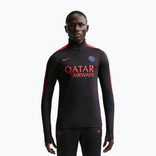 Bluză de fotbal pentru bărbați Nike Paris Saint-Germain Strike Dri-Fit Soccer Knit Drill Top black/global red/global red