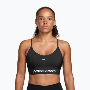 Sutien de antrenament Nike Pro Seamless Light Support black/white