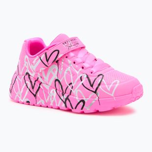 Încălțăminte pentru copii SKECHERS Uno Lite Love Levitate hot pink/multi