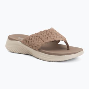 Papuci pentru femei SKECHERS Ultra Flex 3.0 Rhythm Waves brown