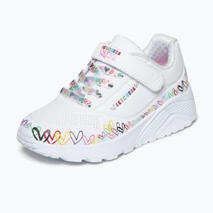 Încălțăminte pentru copii SKECHERS Uno Lite Heart Craze white/multi