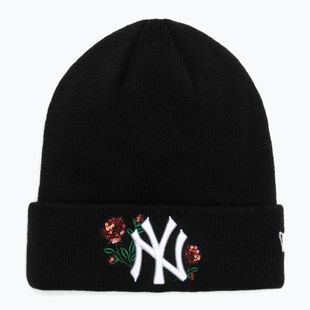 Căciulă de iarnă damă New Era Sequin Rose Beanie New York Yankees negru