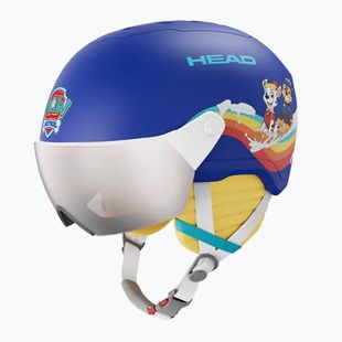 Cască de schi pentru copii HEAD Yuki Visor Paw S2 Jr paw blue/silver/red