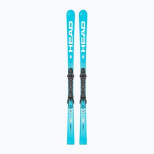 Schiuri de coborâre + legături HEAD WC Rebels e-Speed Pro RP WCR 14 + Protector+ FF 14 GW blue/white