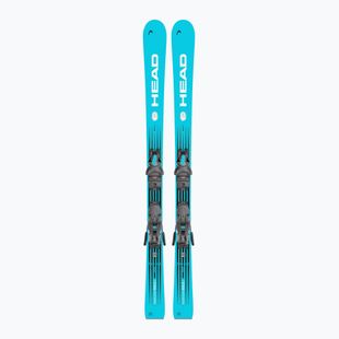 Schiuri de coborâre pentru copii + legături HEAD WC e.Race Team SW JRS + Jrs 7.5 GW CA blue/white