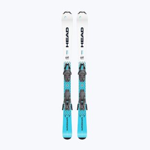 Schiuri de coborâre pentru copii + legături HEAD Supershape Team Easy JRS + Jrs 4.5 GW CA blue/white