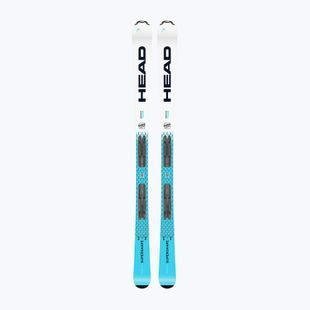 Schiuri de coborâre pentru copii + legături HEAD Supershape Team Easy JRS + Jrs 7.5 GW CA blue/white