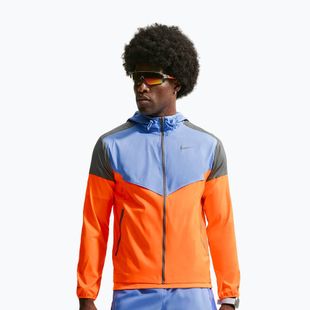 Geacă de alergare pentru bărbați Nike Impossibly Light Windrunner total orange/royal pulse/smoke grey