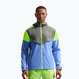 Geacă de alergare pentru bărbați Nike Impossibly Light Windrunner royal pulse/smoke grey/volt ice
