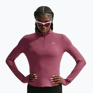 Bluză pentru femei de alergare Nike Swift Dri-FIT UV 1/4-Zip pink smoke