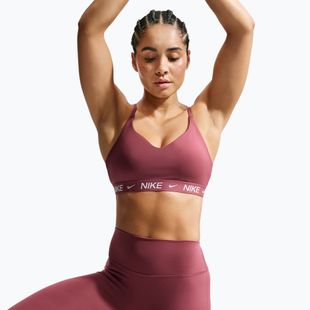 Sutien de antrenament Nike Indy Light Support pink smoke