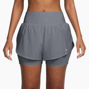 Pantaloni scurți de alergare pentru femei Nike Tempo Flow cool grey/cool grey