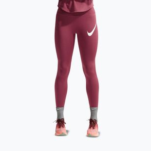 Colanți pentru femei Nike Tempo Swoosh Run pink smoke/white