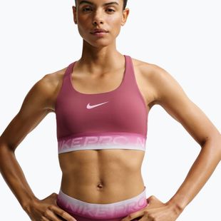 Sutien de antrenament Nike Pro pink smoke/pink smoke/pink rise