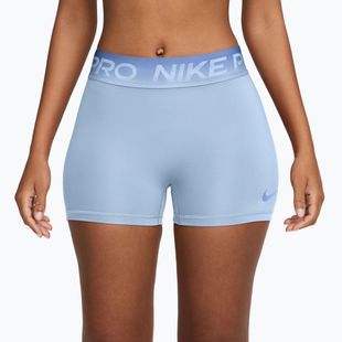 Pantaloni scurți de antrenament pentru femei Nike Pro hydrogen blue/aluminum