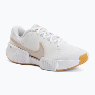 Încălțăminte de tenis pentru femei Nike GP Challenge Pro white/summit white/linen/light orewood brown