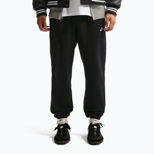 Pantaloni pentru bărbați Nike Club Cuffed Brushed black/black/football blue