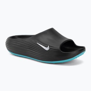 Șlapi pentru bărbați Nike ReactX Rejuven8 black/gamma blue/metallic silver