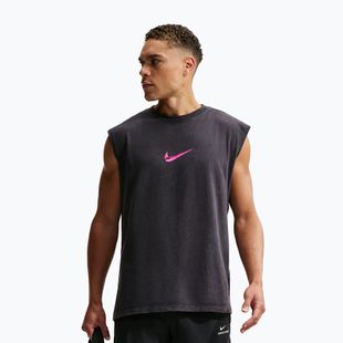 Tricou de antrenament bărbați Nike Sleeveless T-Shirt black/hyper pink
