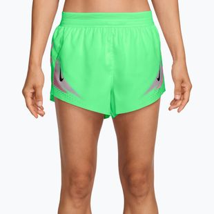 Pantaloni scurți de alergare pentru femei Nike AeroSwift illusion green/black