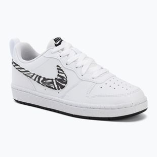 Pantofi Nike Court Borough Low alb/negru