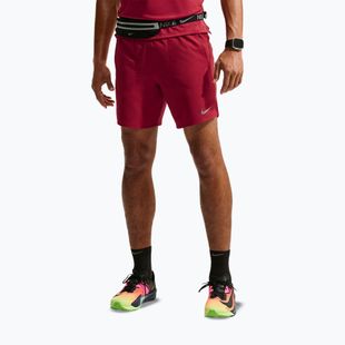 Pantaloni scurți de alergare pentru bărbați Nike Stride Dri-Fit Brief-Lined 7" tough red