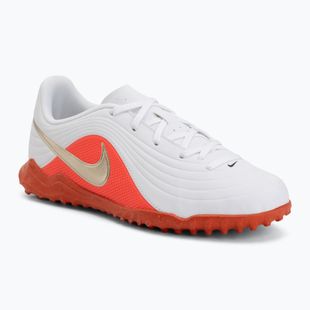 Încălțăminte de fotbal pentru copii Nike Jr. Tiempo Maestro Club White/Bright Crimson/Blur