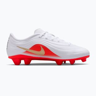 Încălțăminte de fotbal pentru copii Nike Jr. Tiempo Maestro Club White/Bright Crimson/Blur