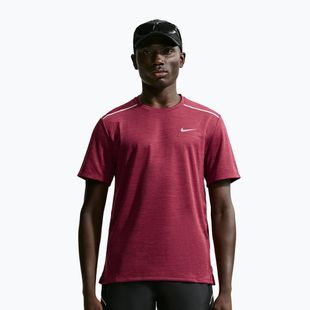 Tricou de alergare pentru bărbați Nike Miler Dri-Fit UV tough red/mystic dates