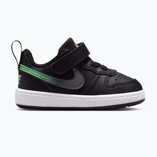Încălțăminte pentru copii Nike Court Borough Low black/smoke grey/white/illusion green
