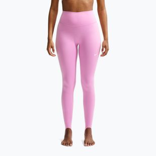 Colanți de antrenament pentru femei Nike One pink rise/white