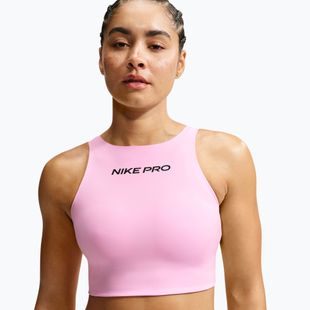 Sutien de antrenament Nike Pro Sculpt pink rise/black
